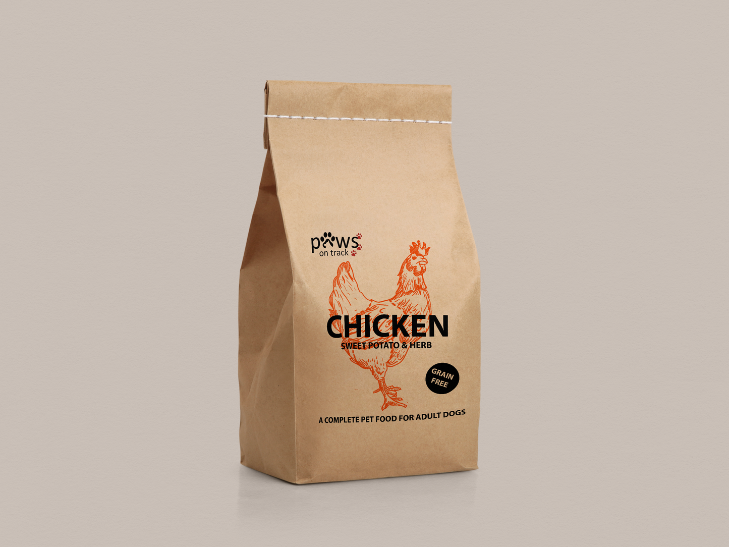 Chicken Dry Food - 2KG by Paws on Track