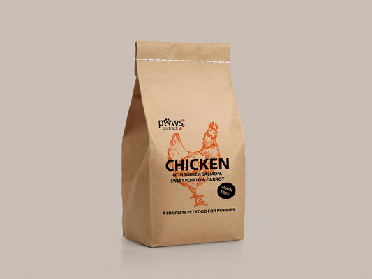 Chicken Dry Food (Puppy) - 12KG by Paws on Track