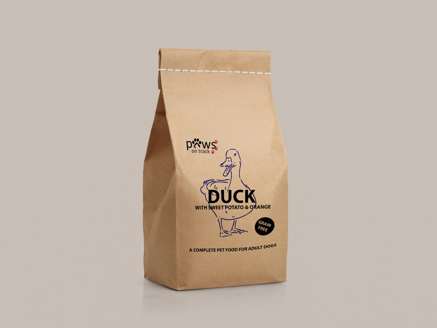 Duck Dry Food - 2KG by Paws on Track