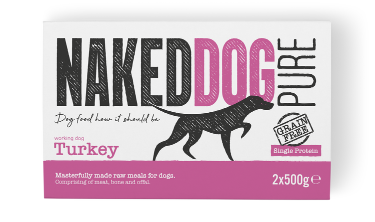 Naked Dog Pure -Turkey 2 x 500g
