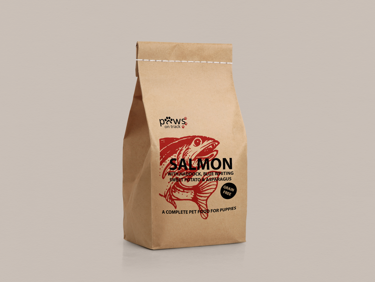 Salmon Dry Food (Puppy) - 6KG by Paws on Track