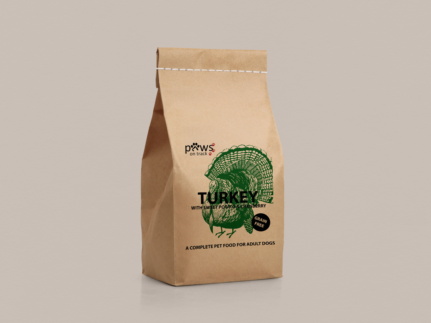 Turkey Dry Food - 12KG by Paws on Track